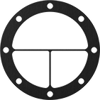 Image of Product. For 4-Pass Heat Exchangers. Front orientation. Heat Exchanger Gaskets. 4.