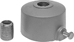 Image of Product. Front orientation. For 2 3/8" Maximum Pole OD. Floodlights.
