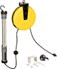 Plug-In Portable Work Lights with Retractable Cord Reels