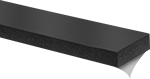 Image of Product. Front orientation. Foam. Multipurpose Neoprene Foam Strips, Smooth Texture with Adhesive Backing.