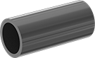 Image of Product. Male. Front orientation. Pipe and Fittings. Drain, Waste, and Vent ABS Pipe Nipples and Pipe for Chemicals, Pipe—Unthreaded, Cement Socket Male.