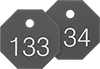 Sequentially Numbered Plastic Tags