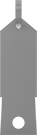 Image of Product. Style A. Front orientation. Style A. Plastic Write-On Tags.