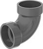 Gravity-Flow CPVC Pipe Fittings for Corrosive Chemical Waste
