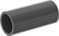 Image of Product. Front orientation. Pipe and Fittings. Flame-Retardant Drain, Waste, and Vent CPVC Pipe Nipples and Pipe for Chemicals, Pipe—Unthreaded, Cement Socket Male.