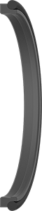 Image of Product. Profile. Front orientation. CrossSection view. High-Speed Rod Wiper, for 2" Rod Diameter.