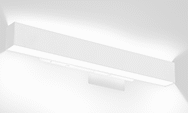 Image of ProductInUse. Style C (White). Front orientation. White Housing. Wall Lights.