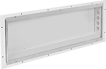 Image of Product. Front orientation. Ceiling and Wall Lights. Hazardous Location Recessed-Mount Lights, Clear Lens, Fluorescent.