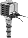Image of Product. Front orientation. Directional Control Valves. Screw-In Hydraulic Directional-Control Valves, 2 Flow Positions, 4 Way.