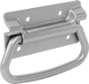 Unthreaded Through-Hole-Mount Folding Pull Handles with Mounting Plate