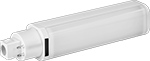 Image of Product. LED (Horizontal Operating Position). Front orientation. Light Bulbs. Four-Pin Wedge-Base Plug-In Compact Light Bulbs, LED, Horizontal.
