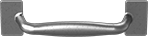 Image of Product. Style 3. Front orientation. Pull Handles and Knobs. Weld-On-Mount Pull Handles, Style 3—Oval Grip.