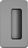 Threaded-Stud-Mount Recessed Pull Handles