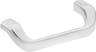 Image of Product. Front orientation. Pull Handles and Knobs. Threaded-Hole-Mount Offset Pull Handles, 45° Offset Angle—Oval Grip.