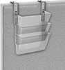 Fabric-Wall-Mount Clear File Holders