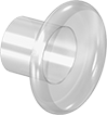 Image of Product. Front orientation. Pull Handles and Knobs. Unthreaded Through-Hole-Mount Pull Knobs.