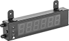 Large-Display Combination Switch-Contact/Electrically Actuated Counters with Output Relay 