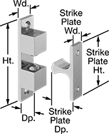Image of Product. Front orientation. Contains Annotated. Push-to-Close Latches. Multidirectional Ball Grab Latches, Style A.