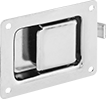 Image of Product. Style 2. Front orientation. Push-to-Close Latches. Paddle-Handle Push-to-Close Latches, Style 2—Mortise Mount (Screw On).