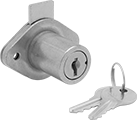 Image of Product. Front orientation. Drawer and Cabinet Deadbolt Locks. Keyed Alike Drawer Deadbolt Locks.