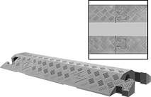 Image of Product. Front orientation. Contains Inset. Cable Ramps. Drop-Over Interlocking Cable Ramps, Crisscross.