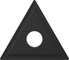Image of Product. Front orientation. Lathe Tool Inserts. Economy Lathe Tool Inserts, TPMT Insert.