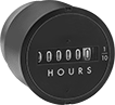 Image of Product. Front orientation. Hour Meters. Panel-Mount Electrically Actuated Hour Meters, Screw On, Style B.
