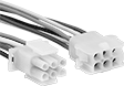 Image of Product. Front orientation. AMP Connectors. AMP Compact Connector Sets, 6 Poles.