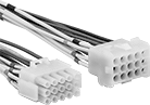 Image of Product. Front orientation. AMP Connectors. AMP Compact Connector Sets, 15 Poles.
