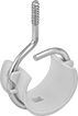 Image of Product. Front orientation. Routing Rings. Routing Rings, Threaded with Pointed Screw End and Plastic Insert.
