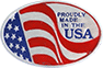 Image of Product. Front orientation. Labels. "Made in USA" Labels , Proudly Made in USA.