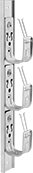 Image of Product. Front orientation. Routing J-Hooks. Multiline Routing J-Hooks, 3 Hooks.