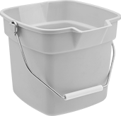 Image of Product. Front orientation. Pails. Rubber and Plastic Pails, Style H.