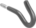 Image of Product. Front orientation. Hanging Hooks. Screw-In Hanging Hooks, Style N.