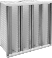Image of Product. Front orientation. Air Filters. Long-Life Ultra-Efficiency Box Air Filters, 8 Panels.