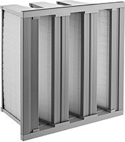 Image of Product. Front orientation. Air Filters. Long-Life Ultra-Efficiency Box Air Filters, 6 Panels.
