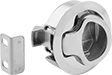 Image of Product. Front orientation. Push-to-Close Latches. Recessed Ring-Handle Push-to-Close Latches.