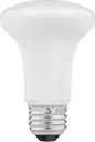 Image of Product. Front orientation. Light Bulbs. Screw-In-Base Floodlight and Spotlight Bulbs, R20 Bulb Shape.