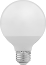 Image of Product. Front orientation. Light Bulbs. Screw-In-Base Light Bulbs, Globe Bulb.