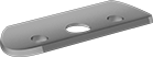 Image of Product. Front orientation. Brackets. Build-Your-Own Heavy Duty Handrail Mounting Brackets, Saddles.