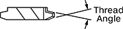 Image of Attribute. Top View (Acme). Front orientation. Contains Annotated. Acme Thread. High-Performance Lathe Tool Insert Holders for Internal Threading and Grooving.