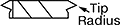 Image of Attribute. Top View (NPT). Top orientation. Contains Annotated. NPT Thread. High-Performance Lathe Tool Insert Holders for Internal Threading and Grooving.
