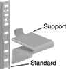 Standards and Shelf Supports for Cabinets and Bookcases