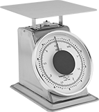 Image of Product. Front orientation. Scales. Corrosion-Resistant Dial-Display Bench-Top Scales.