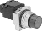 Image of Product. Front orientation. Indicator Lights. Cylindrical Oil-Resistant Panel Indicator Lights with Screw Terminals.