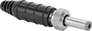 Image of Product. Front orientation. Power Connectors. Vibration-Resistant Barrel DC Connectors, Plugs.