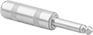 Image of Product. 1/4" Pin Dia.. Front orientation. Audio Connectors. Audio Equipment Connectors, Plugs, Straight, 1/4" Diameter Pin.