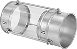 Image of Product. Front orientation. Duct Flow Sights. Clamp-Together Duct.