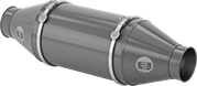 Image of Product. Front orientation. Duct Spark Traps. Clamp-Together Duct.