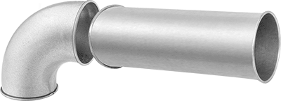 Joint Clamp Pipe Clamp with Gasket 150mm folded spiral-seam tube flexible hose